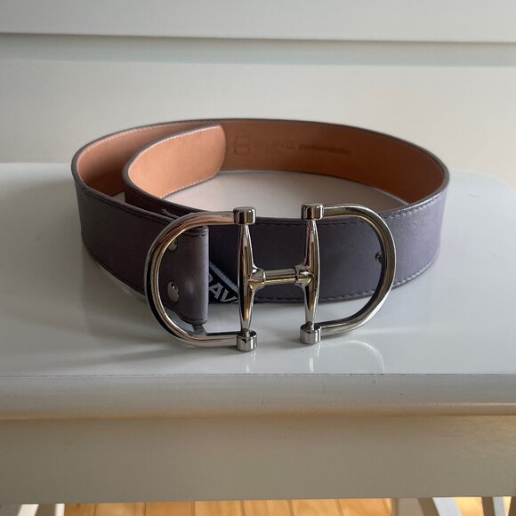Brave Leather Kasi Belt, Nappa Leather, Lavanda Purple with Silver Hardware - Picture 1 of 3